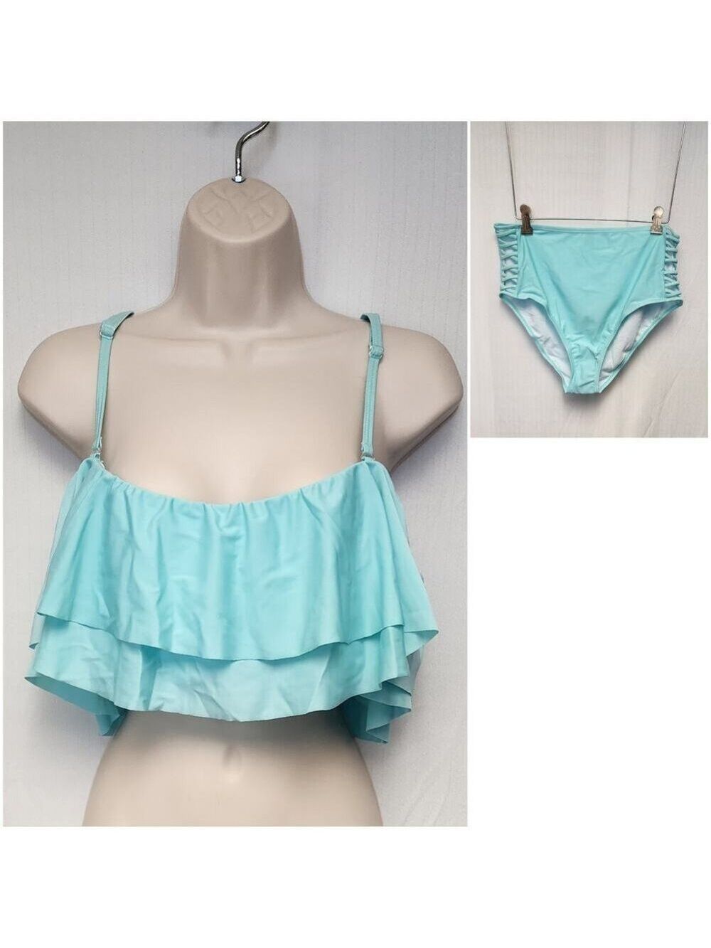 REPREVE 2PC Bikini Swimsuit Teal Size XL NWT